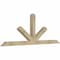 Ekena Millwork Saratoga Rough Sawn Timber Gable Bracket, Douglas Fir, 84"W x 31"H x 4"D x 4"F, 9/12 Pitch GBW084X31X0404SAR00RDF - alternate 4